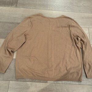 TALBOTS WOMENS TAN XL PETITE SWEATER